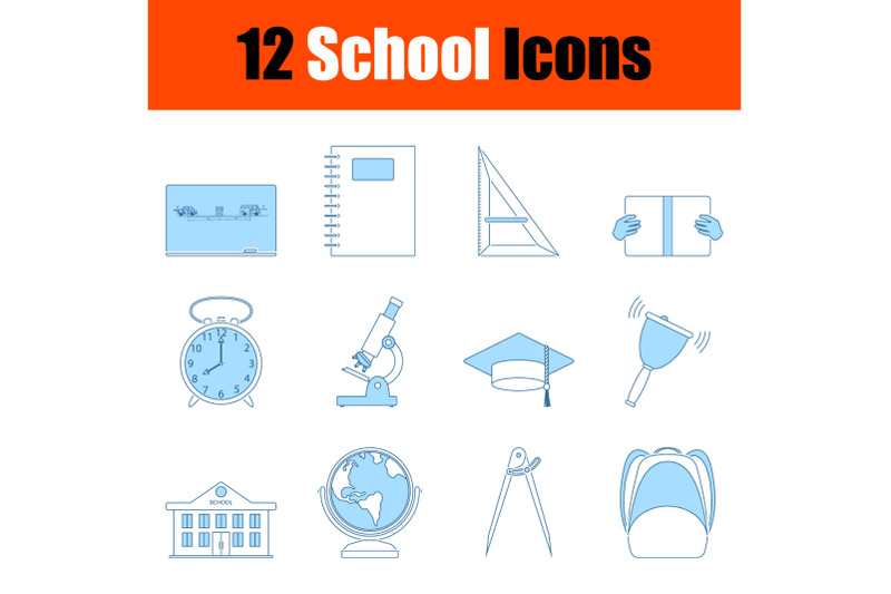 school-icon-set