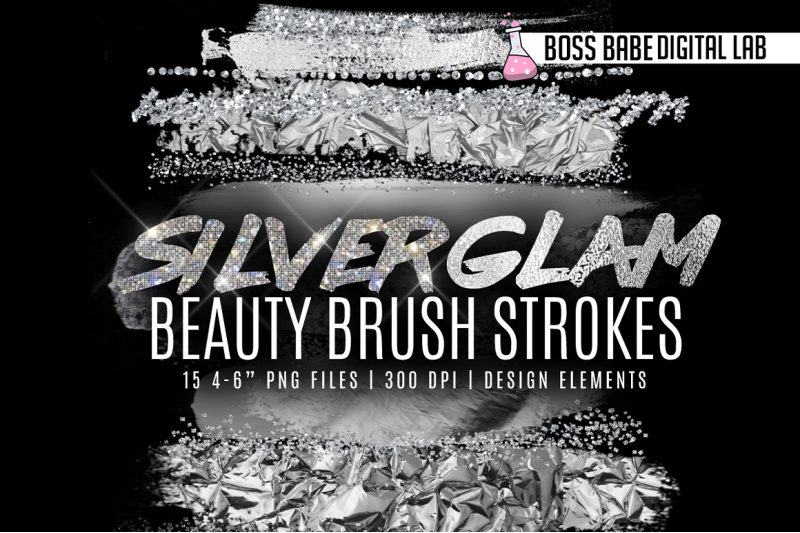 silver-glam-beauty-brush-strokes