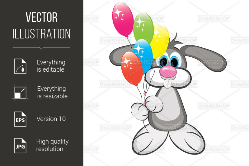 cartoon-rabbit-with-colorful-balloons