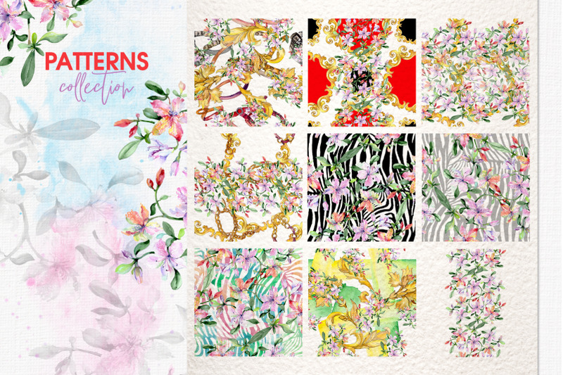 bouquets-with-alstroemeria-watercolor-png