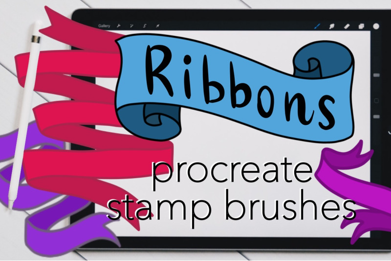 ribbons-procreate-stamp-brushes