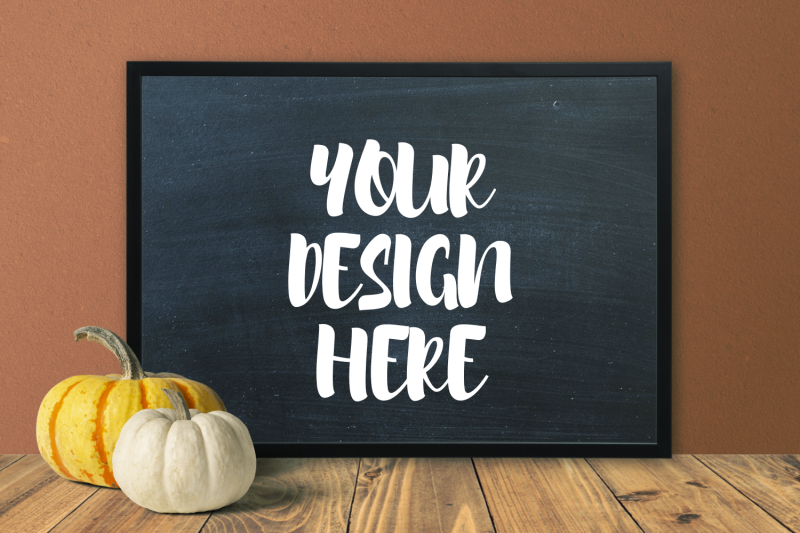 pumpkin-blackboard-theme-50x70-frame-mockup