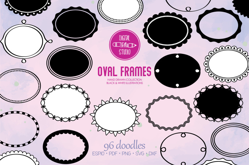 oval-frames-hand-drawn-border-amp-decorative-label
