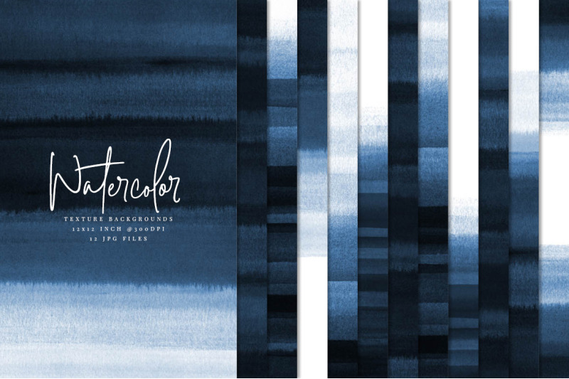 Navy Blue Watercolor Textures 02 By DESIGN BY nube ...