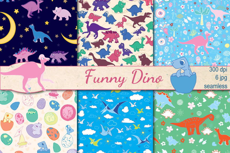 funny-dino-seamless-patterns