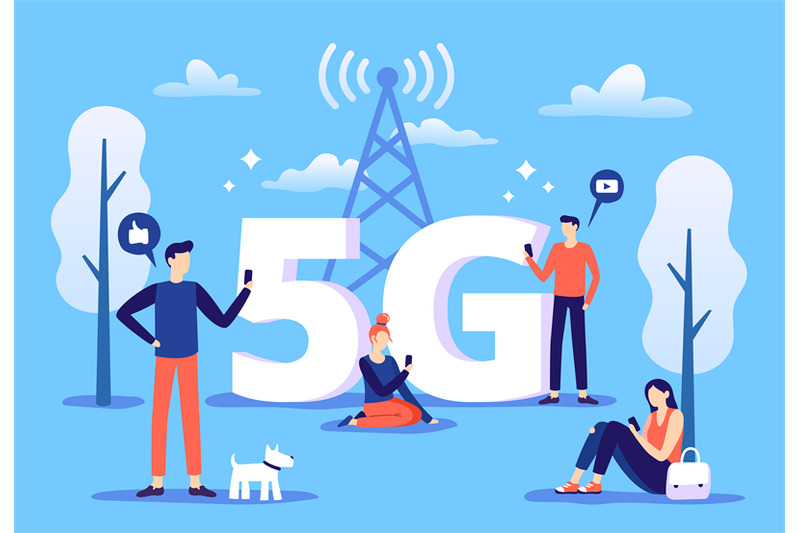 mobile-5g-connection-people-with-smartphones-use-high-speed-internet