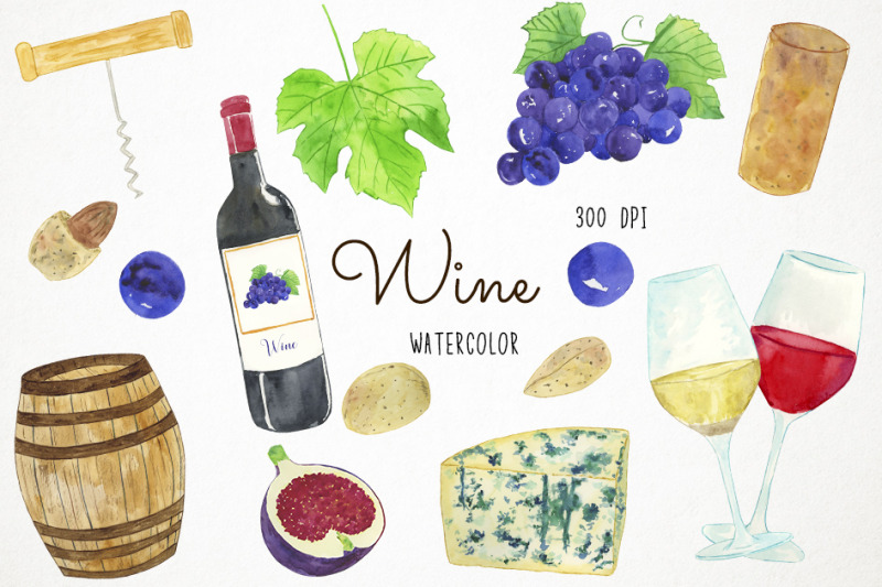 watercolor-wine-clipart-wine-clip-art