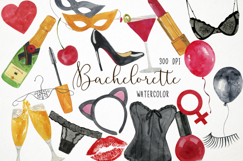 watercolor-bachelorette-clipart-bachelorette-clip-art-bride-clipart