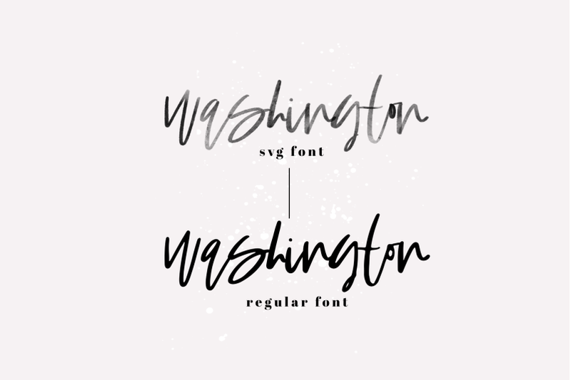 washington-a-handwritten-script-font-svg-amp-solid