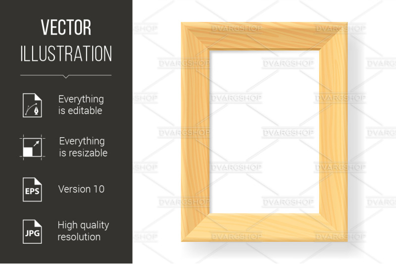 realistic-wooden-frame