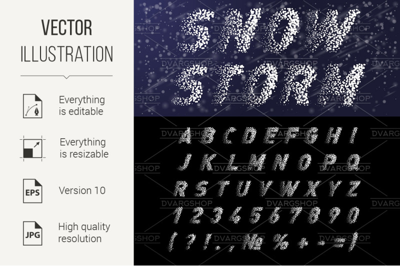 snow-font