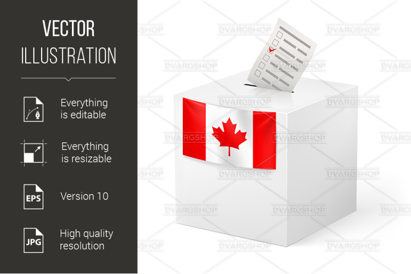 ballot-box-with-voicing-paper-canada