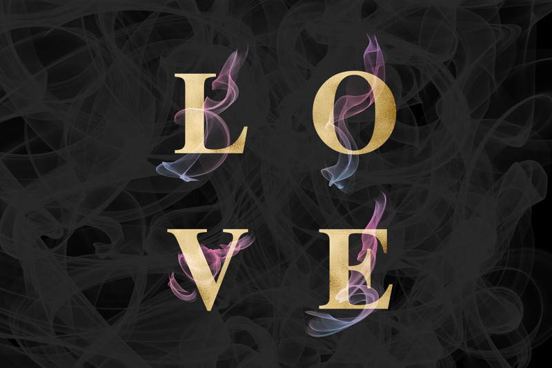 colorful-smoke-amp-gold-letters