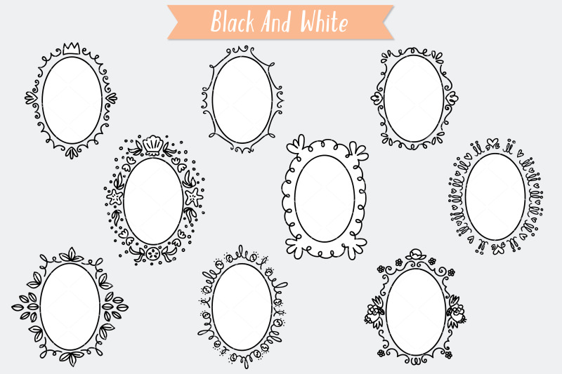 oval-doodle-frames-hand-drawn-round-border-wreath-monogram