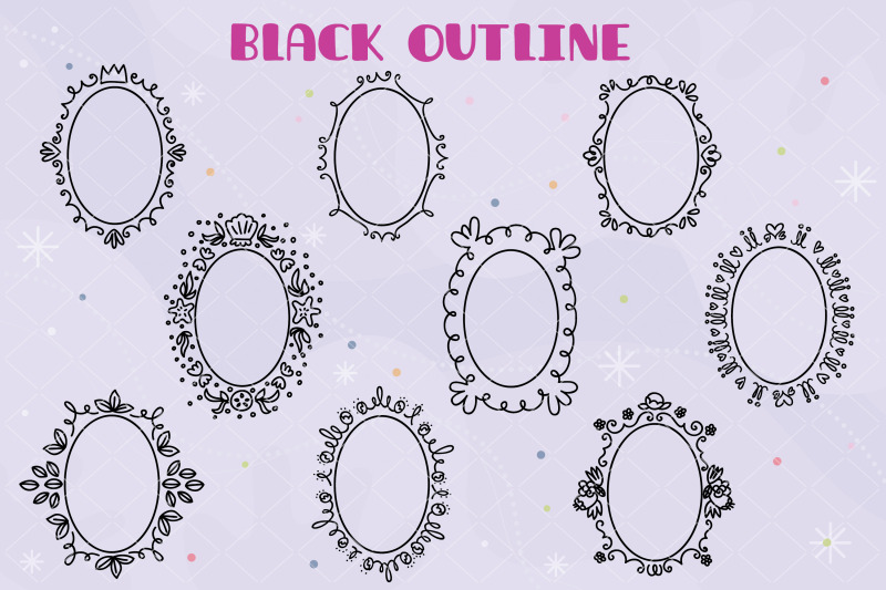 oval-doodle-frames-hand-drawn-round-border-wreath-monogram