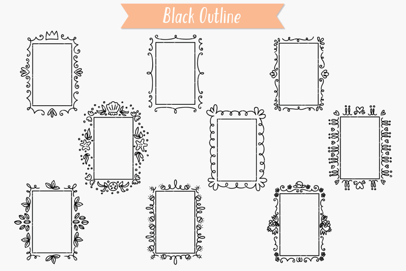 rectangle-doodle-frames-hand-drawn-oblong-border-wreath-monogram