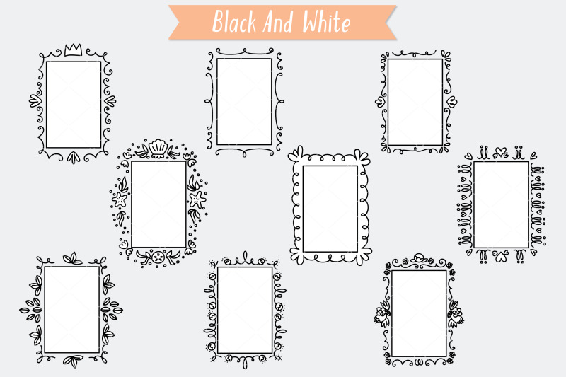 rectangle-doodle-frames-hand-drawn-oblong-border-wreath-monogram