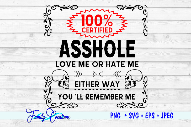 100-certified-asshole