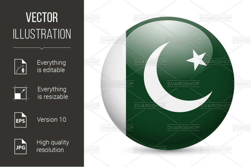 round-glossy-icon-of-pakistan