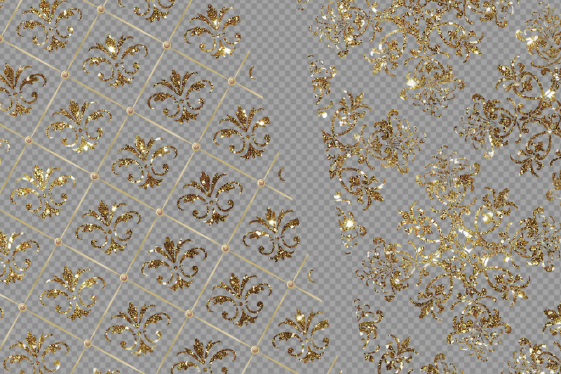 gold-glitter-damask-overlays