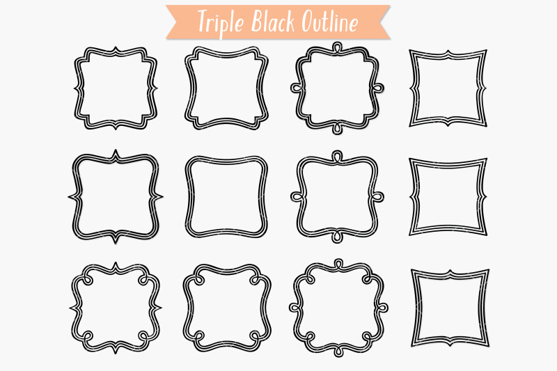 fancy-rectangular-frames-hand-drawn-border-monogram