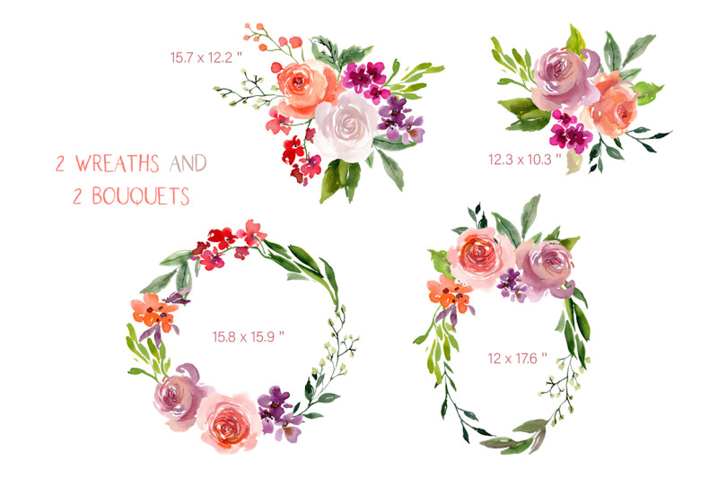 bright-watercolor-flowers-bouquets-wreaths-png
