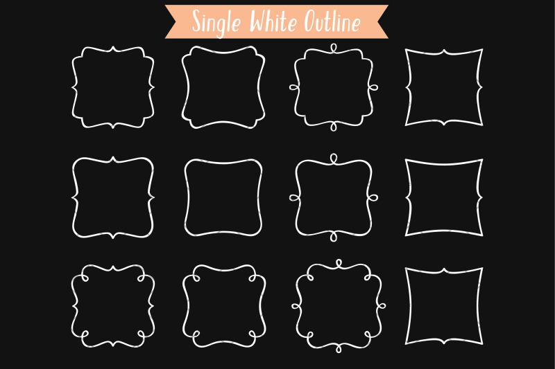 fancy-square-frames-white-hand-drawn-border-monogram