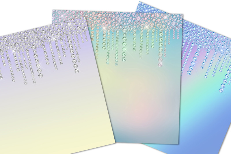 rainbow-diamond-drips-digital-paper