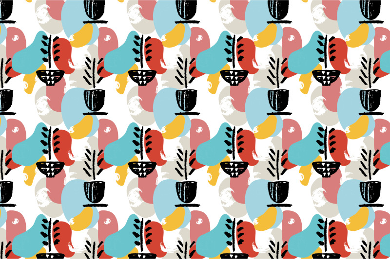 pot-plant-patterns-set
