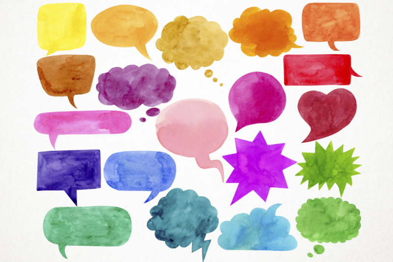 watercolor-speech-bubbles-clipart-speech-bubbles-clip-art