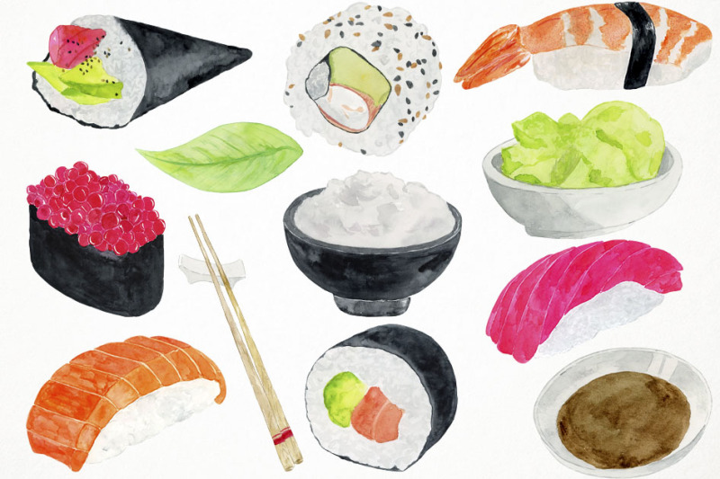 watercolor-sushi-clipart-sushi-clip-art