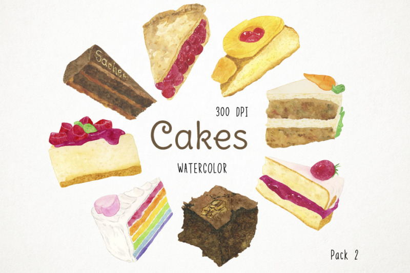 watercolor-cakes-clipart-cakes-clip-art