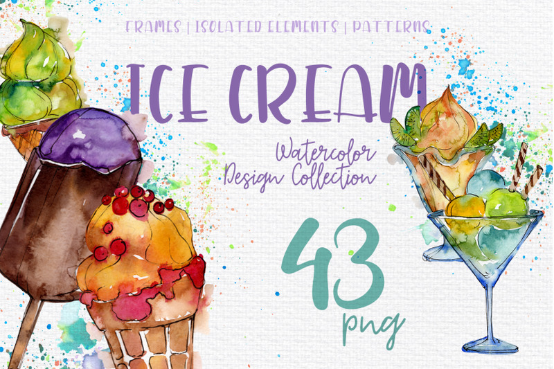 ice-cream-sundae-watercolor-png