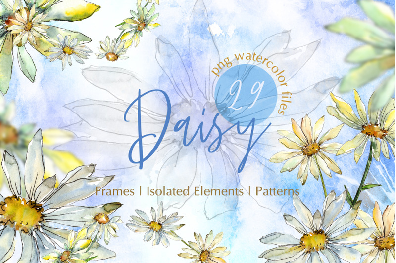 watercolor-daisy-png-set
