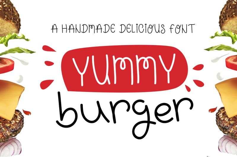 yummy-burger-a-handmade-delicious-font