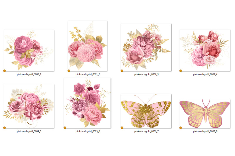 pink-and-gold-floral-clipart