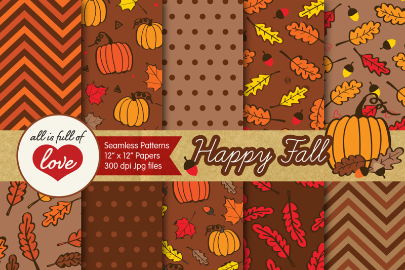 happy-fall-digital-scrapbooking-brown-patterns-autumn-backgrounds-seamless-digital-paper-pack