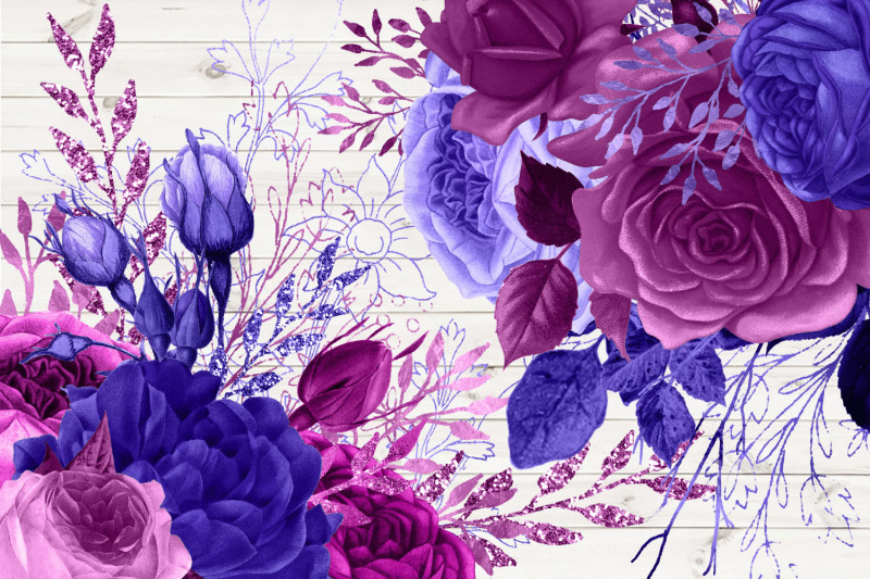 purple-floral-clipart