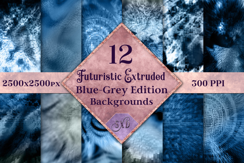 futuristic-extruded-backgrounds-blue-grey-edition-12-image-set