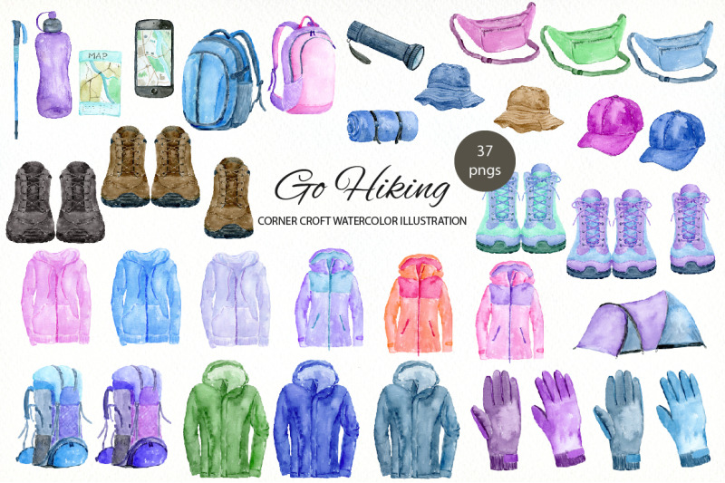 watercolor-go-hiking-clipart