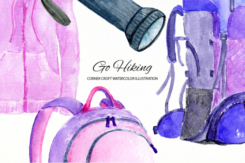watercolor-go-hiking-clipart