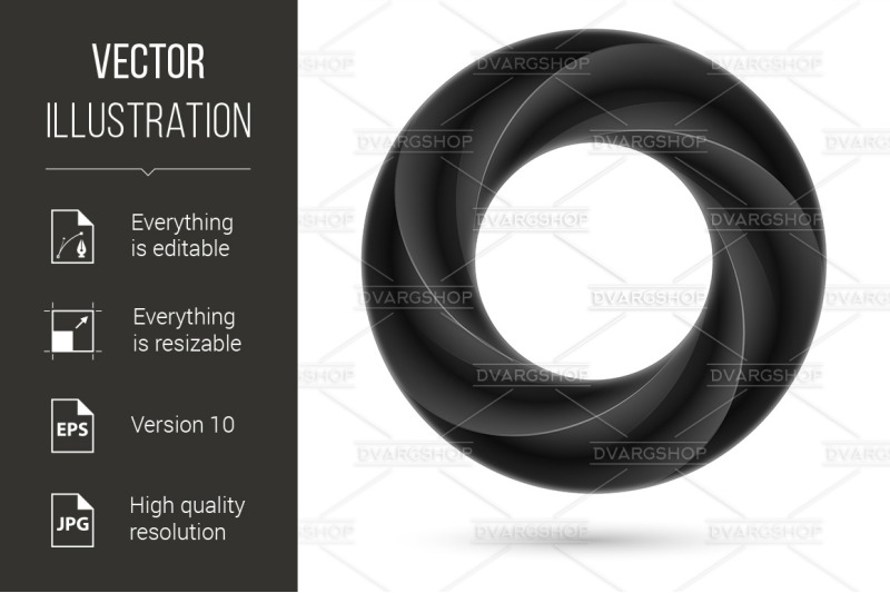 black-spiral-ring