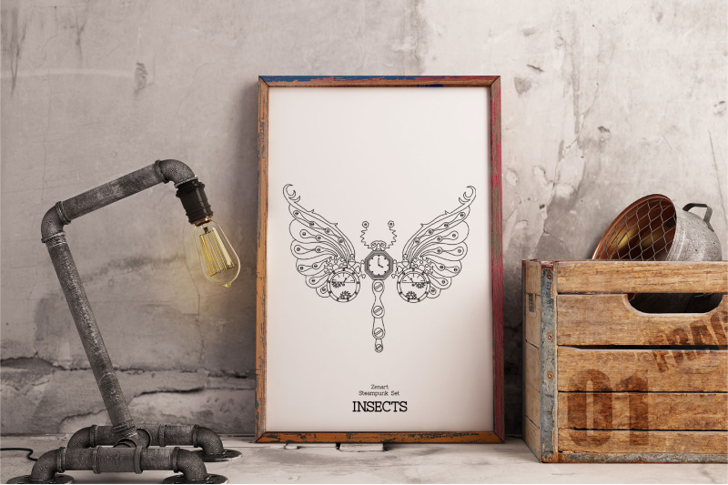 zenart-steampunk-insects-set