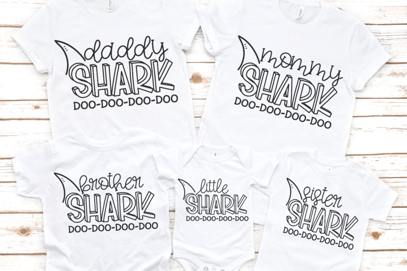 Shark Family SVG Bundle By Morgan Day Designs | TheHungryJPEG