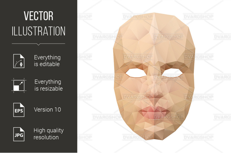 polygonal-face-mask