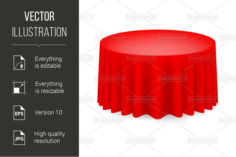red-dining-table