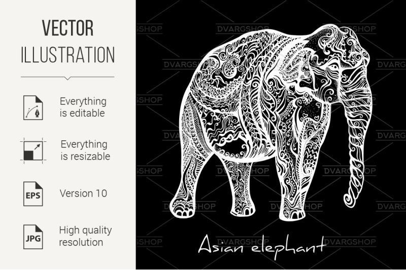 elephant-doodle