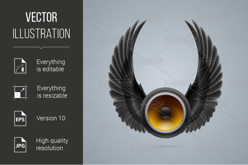 music-speaker-with-two-wings