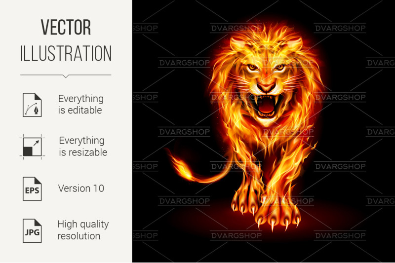 fire-lion