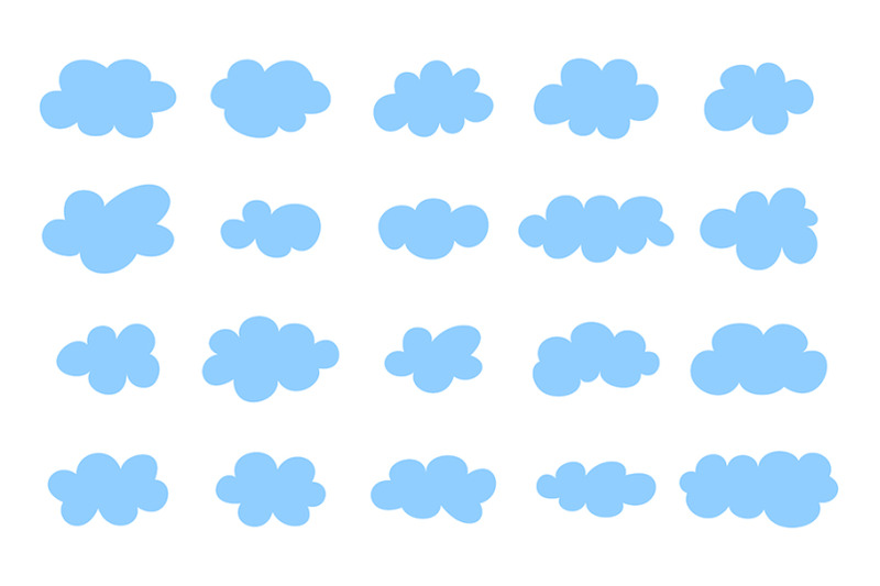 set-of-clouds-pattern